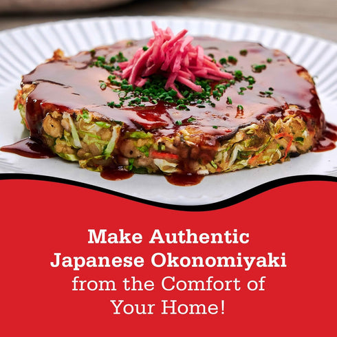 (6 Otafuku Okonomiyaki Kit- Includes Flour and Sauce for Japanese Savory Pancakes Kits)