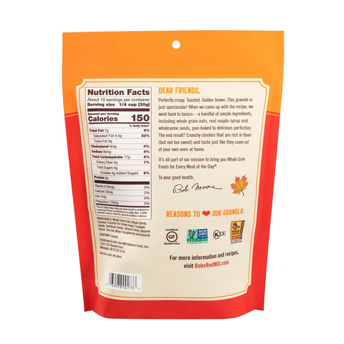 11 (Pack 2) Bob's Red Mill Pan-Baked Granola Maple Sea Salt, Ounce