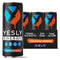 Yesly Energy Drink, Tropical Punch, Naturally Flavored Sparkling Energy Drink With Electrolytes,