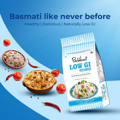 Parliament 10lb Diabetic Friendly Basmati Rice w/Lower G.I. Index Value