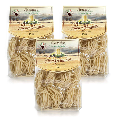 Pasta Panarese Pici Pasta - Wheat Pasta Made in Italy, 500g /