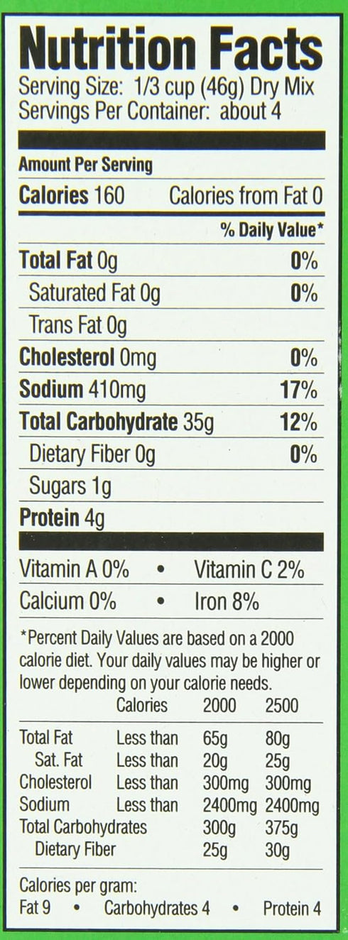 7 (Pack 12) Tony Chachere Rice Mix, Butter and Herb, Ounce