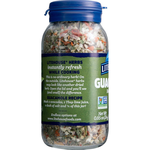 Litehouse Freeze Dried Guacamole Herb Blend - Guacamole Seasoning, Gluten Free, Vegetarian, Keto, 0.85 Ounce, 2-Pack