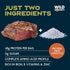 48g 2 (2.5oz) Wild Society - Caveman Eats - Grass Fed Ribeye Steak Slices - Protein - Only Steak & Salt - Ingredients