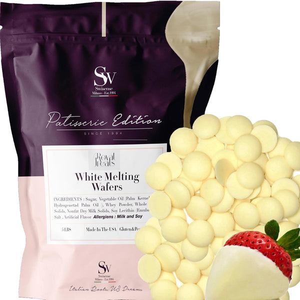 Swisense White Melting Chocolate Candy Melts | White Chocolate Melts 5 Lbs| Melting