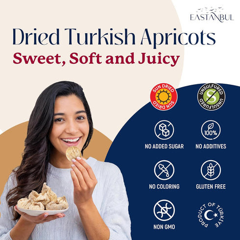 14.5oz, 100% Eastanbul Turkish Dried Figs Whole, No Sugar Added Whole Turkish Figs, Sweet and Soft, Premium Fruit