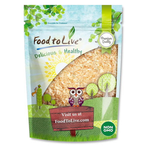 Food to Live Toasted White Chopped Onion, 2.5 Pounds Roasted, Ready to