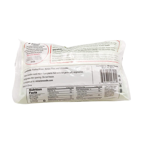 7 Miracle Noodle, Fettuccini Shiratake, Ounce