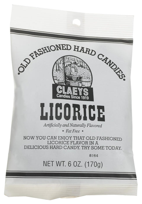 Claey's Old Fashioned Hard Candy Licorice, 6 oz