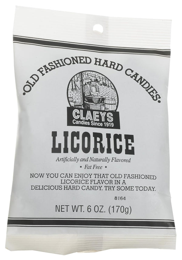 Claey's Old Fashioned Hard Candy Licorice, 6 oz