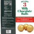 3 Count (Pack 2) Hot Cocoa Melting Balls with Mini Marshmallows, Creamy Milk Chocolate Melts, Individually Wrapped