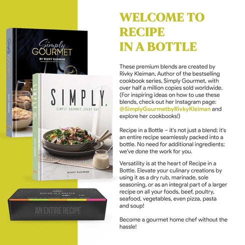 Lemon Garlic Fusion | Recipe in a Bottle | Premium Blend Spice for Gourmet Cooking