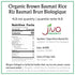 4 Jiva Organic Brown Basmati Rice Pound Bag - Premium Quality from India