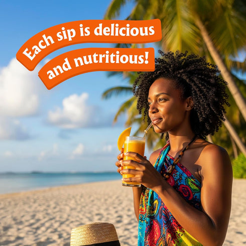 100% 33.8 OZ (Pack 6) Ceres All Natural Pure Fruit Juice Blend - Delicious Mango Edition - Rich in Vitamin C, No Added