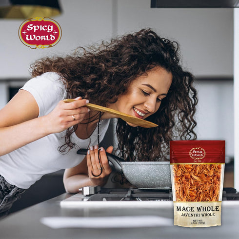 Spicy World 3.5oz (100g) Mace Whole - Javathri, Pure, Natural, Nutmeg's Rind