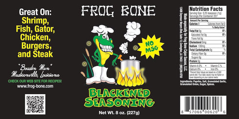Frog Bone Blackened Seasoning - 8oz