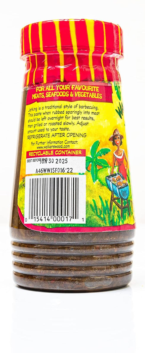 Walkerswood Hot & Spicy Traditional Jamaican Jerk Seasoning, 10 oz