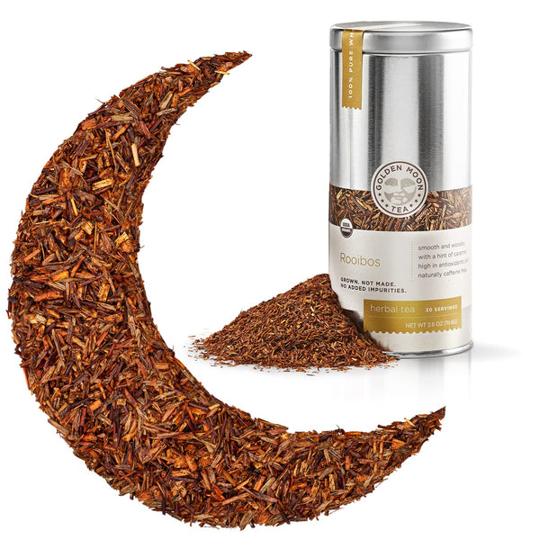 Golden Moon Tea Rooibos Tea - Organic Herbal Tea - Caffeine-Free -