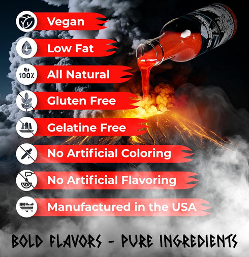 The Ragnarok Hot Sauce Company Odin’s Wrath Carolina Reaper Hot Sauce 5oz, Vegan Sauce with Fiery Blend of Peppers