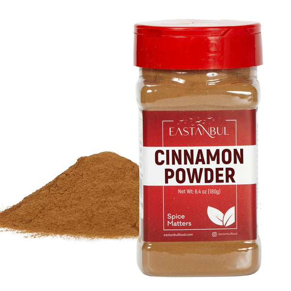 Eastanbul Cinnamon Powder, 6.4oz Ground Saigon Cinnamon Spice for Coffee, Rolls & Culinary Applications