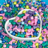 Decorating,130g/4.58oz, Summer Mermaid Sprinkles, Edible Pearl Sprinkle for Cake Blue Green Purple Pearls Mix Baking