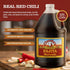 (Pack 4, 64oz) Claude's Authentic Fajita Marinade of - Real Hickory Smoke, Red Chili Fajitas Sauce for Steak, Chicken