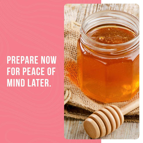227 30 Sugar and Honey Powder Mix Can Emergency Food Supply, Servings, Year Shelf Life - Dry Honey and Sugar Powder