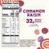 11 oz Cascadian Farm Organic Granola, Cinnamon Raisin Cereal, Resealable Pouch