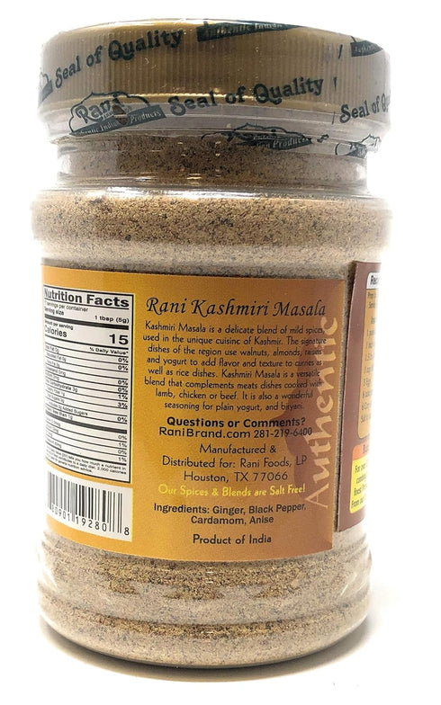 3oz (85g) Rani Kashmiri Masala Indian Curry Spice Blend PET Jar ~ All Natural, Salt-Free | Vegan | No Colors | Gluten