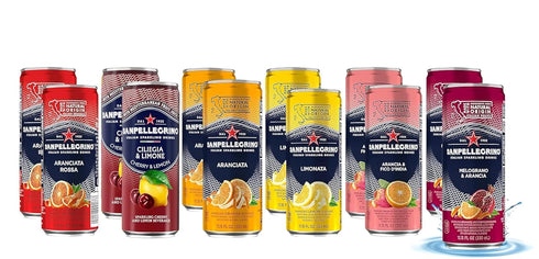 San Pellegrino Sparkling Fruit Beverages Variety Sampler Pack (12 Count, Variety 2)