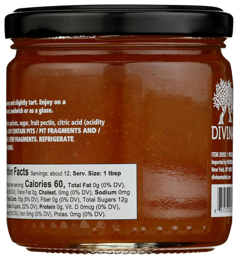 190 ML Divina Greek Apricot Spread