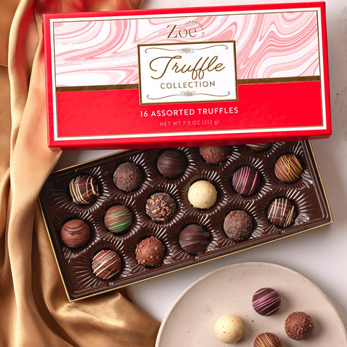 16 Count CRAVINGS BY ZOE Chocolate Truffles Birthday Gift Box | | Chocolate Candy Gifts | Gourmet Assorted Chocolate