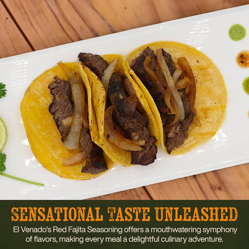 El Venado Fajita Sazon Rojo, 24oz | Bold and Flavorful Fajitas Seasoning Mix for Grilling and Sautéing
