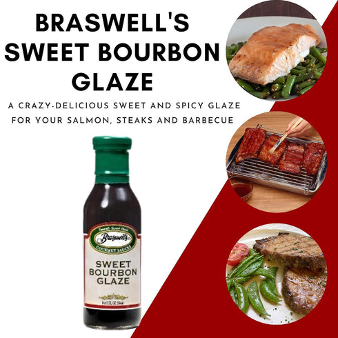 12 oz. (Pack 3) Braswell Sweet Bourbon Glaze Bottle
