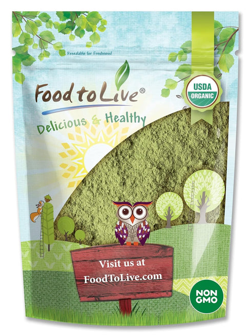 Food to Live Organic Broccoli Powder, 4 Ounces, Non-GMO, Raw, Kosher, Vegan Superfood for Juices and Smoothies