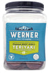 Werner Teriyaki Jerky Medallions Circle Jerky Slices Teriyaki Beef Jerky 11.8 Ounces,