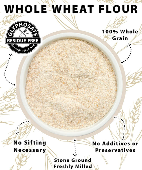 9 LBS Palouse Brand Certified Glyphosate Residue Free Whole Wheat Flour | | Non-GMO | Unbleached | Stone Ground |