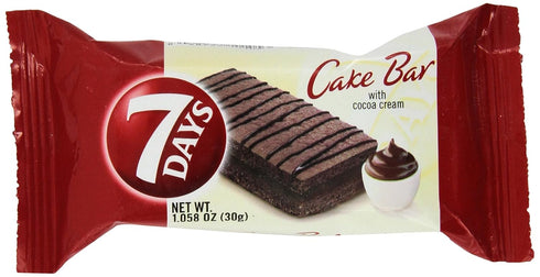 7 Days From Greece Cake Bars With Cocoa Cream - 10 Packs