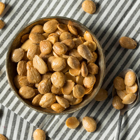 Almonds,1 Lb Sanniti Fried and Salted Spanish Marcona | Imported from Spain