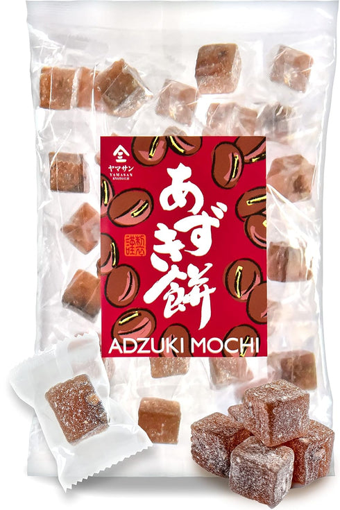 YAMASAN KYOTO UJI Japanese Mochi Candy Individually Wrapped, Adzuki Red Bean Flavor,