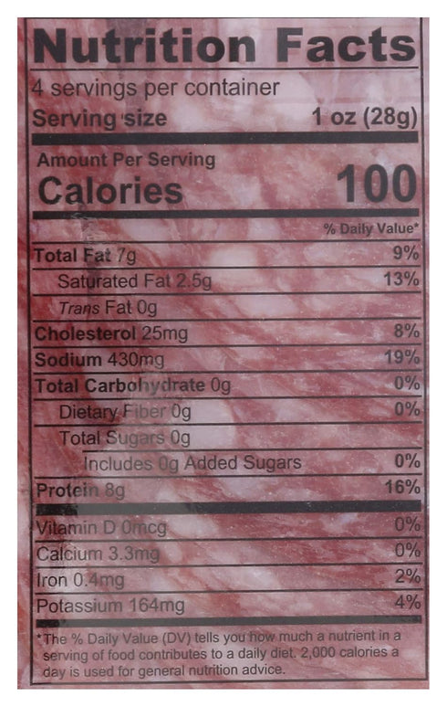 Gusto 4 oz Sliced Genoa Salami
