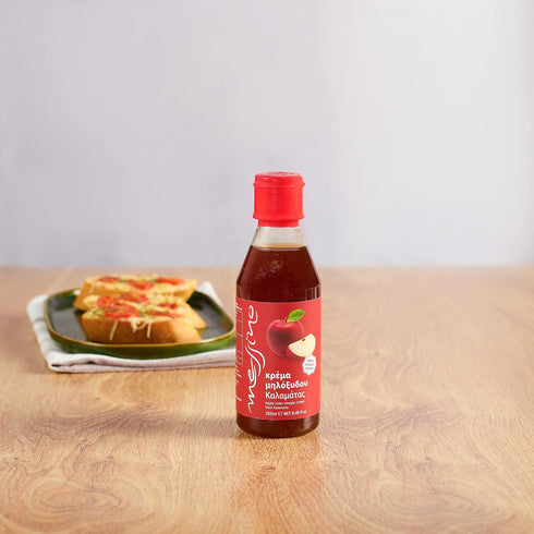 250 ml Messino Apple Cider Balsamic Glaze, Sweet Apple Balsamic Reduction for Drizzling, Salads & Finishing