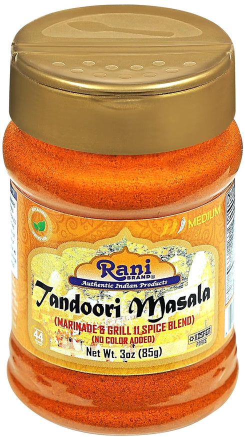 Rani Tandoori Masala, 11-Spice Blend, 3oz (85g) PET Jar, Salt Free, Vegan, Gluten Friendly, Kosher