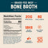 16 oz., Pack 4, 100% Bare Bones Beef Bone Broth for Cooking and Sipping, of Grass-Fed, Protein and Collagen Rich, Keto
