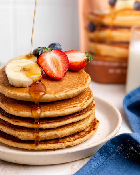 10g 100% (Pack 1) Miss Jones Baking Original Oat Pancake and Waffle Mix - Made with Oat Flour, Gluten Free, of Protein