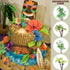10Pcs Miniature Coconut Palm Tree Model Artificial Greenery Plant Decoration DIY Train Railway Building Diorama Sandbox