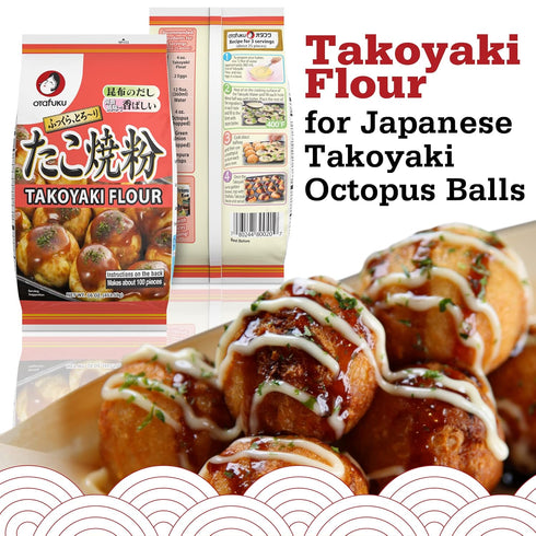 16 Oz (1 Otafuku Takoyaki Flour for Japanese Takoyaki Octopus Balls, Pound)