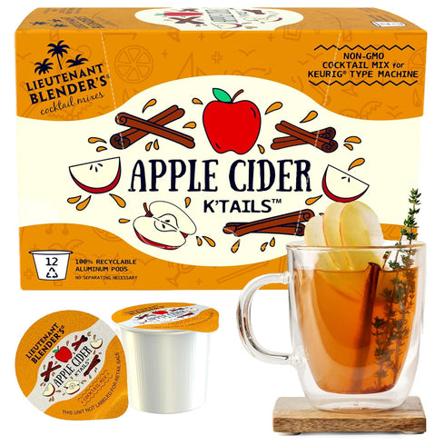 Lt. Blender's Apple Cider K'Tails - 12 K-Cup Compatible or Mix by