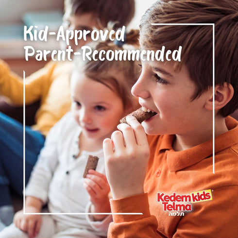 kedem "2 Pack" 12 Kids, Crunchee! Dairy Chocolate Flavored Cereal Bars, (Total Bars) Individually Wrapped, Good Source