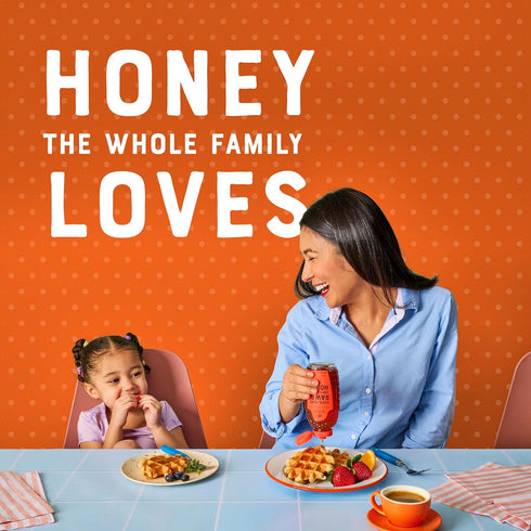 100% 16 oz. Nate's Pure, Raw & Unfiltered Honey - Award-Winning Taste, Squeeze Bottle
